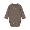 Konges Slojd - Nubi knit romper - Bunny Brown Melange - Keekabuu