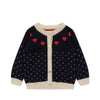 Konges Slojd - Vest Heart Cardigan - Navy - Keekabuu